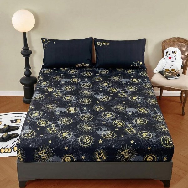 HARRY POTTER X SHEIN Full Printed Bed Skirt