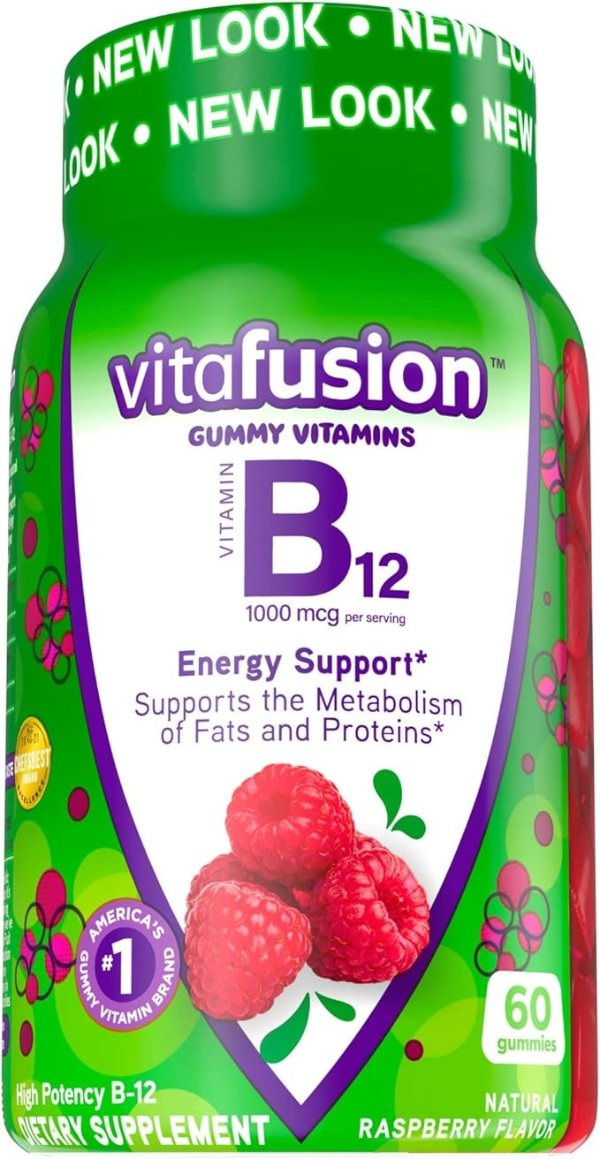 Vitamin B-12 1000 mcg Supplement, 60 Count (Packaging May Vary)