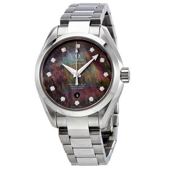 Seamaster Aqua Terra Mother of Pearl Diamond Dial Stainless Steel Automatic Ladies Watch 231.10.34.20.57.001