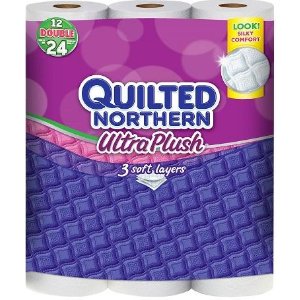 48卷Quilted Northern® Ultra Plush 无香型卫生纸 + $10 Target礼卡