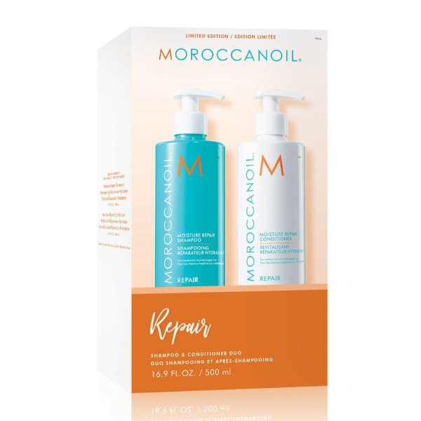 摩洛哥油 润泽修护洗发水/护发素两件套装 500mlx2