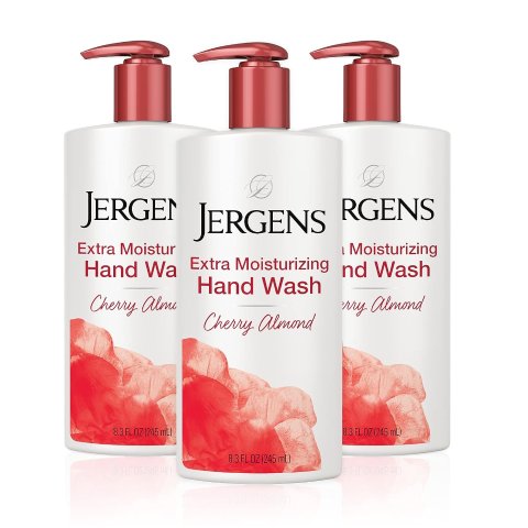 Jergens 保湿洗手液 樱桃杏仁香味 3瓶