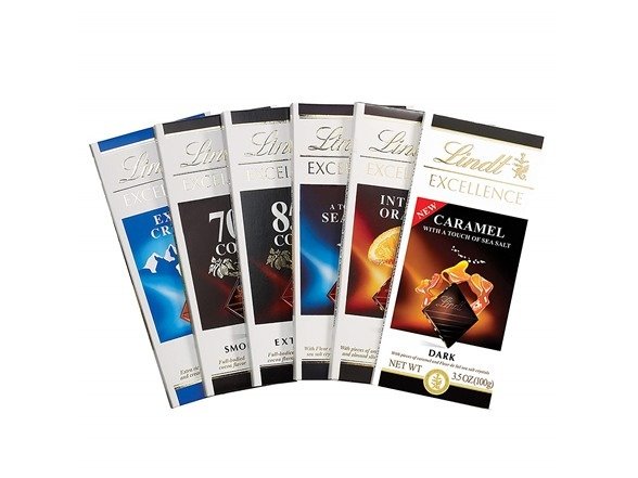 Excellence Chocolate Bar Assortment Pack, 6 Count