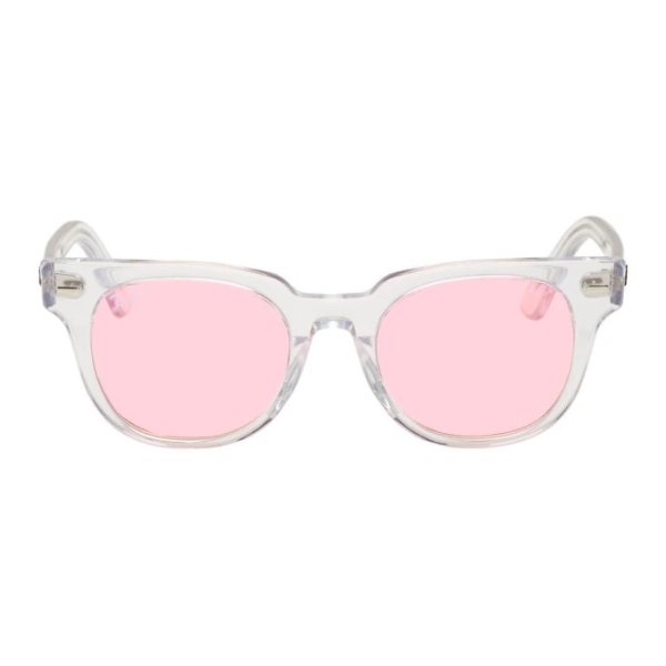- Transparent & Pink Meteor Evolve Sunglasses