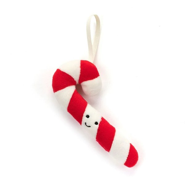 Festive Folly Candy Cane Ornament - 2x5 Inch by Jellycat – Pacifier Kids Boutique
