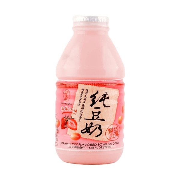 林生记 纯豆奶饮料 草莓口味 330ml