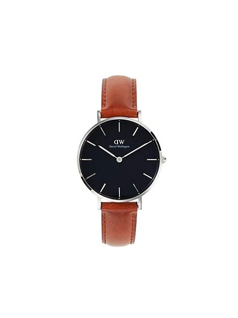 Petite St Mawes Leather-Strap Watch