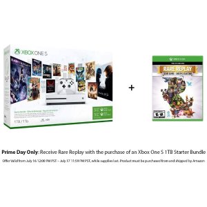 Xbox One S 1TB 主机 + Rare Replay游戏合集