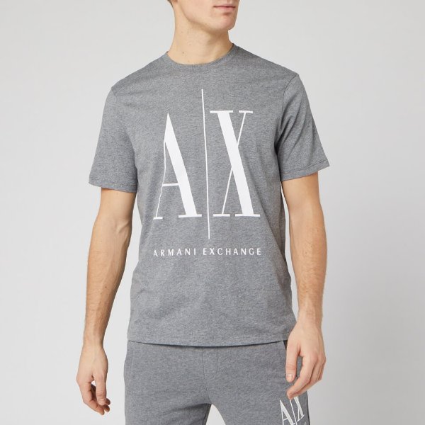 Men's Large Ax Logo T-Shirt - Grey