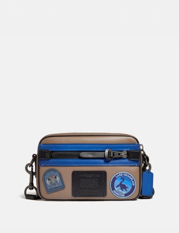 Camera Bag With Mythical Monsters Patches
