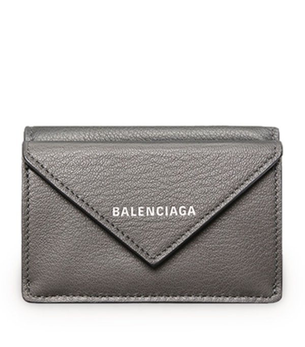 Sale | Balenciaga Mini Leather Papier Wallet | Harrods US