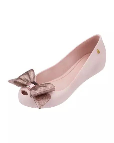 Ultragirl Glittered-Bow Ballet Flat, Toddler/Youth Sizes 11T-4Y