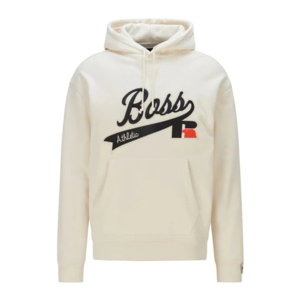 - Cotton Blend Hooded Sweatshirt With Exclusive Logo