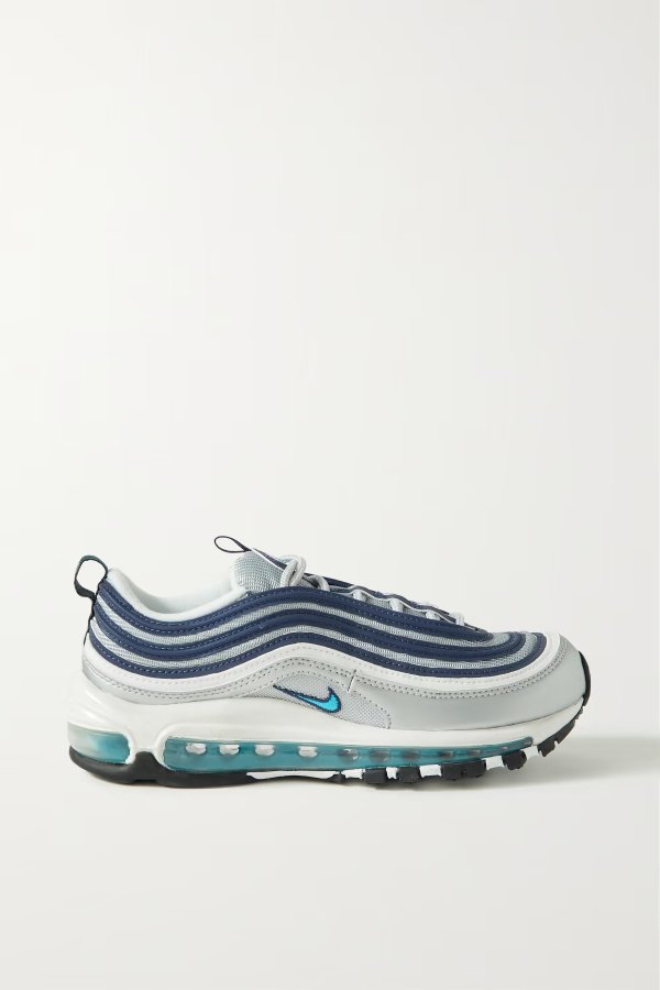 Air Max 97 metallic mesh and faux leather sneakers