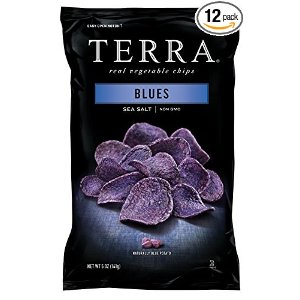 TERRA Vegetable Chips, Blues with Sea Salt, 5 Ounce (Pack of 12)
