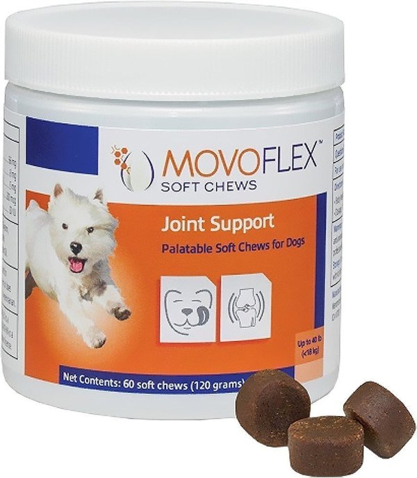 MOVOFLEX Joint Support Soft Chew Dog Supplement, Up to 40 lbs, 60 count - Chewy.com