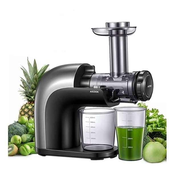 No Filter Cold Press Juicer Easy to Clean, Dishwash Safe Parts and Cleaning Brush, 3 Juicing Modes for Whole Fruits and Vegetables with 95% More Nutrition, Higher Juice Yield