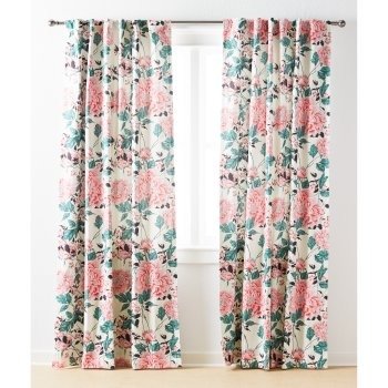 Vintage Floral Curtain Panel Pair by Drew Barrymore Flower Home