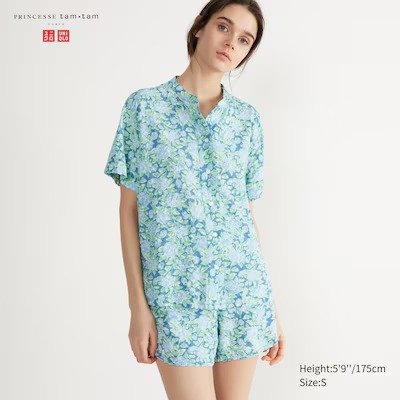Printed Short-Sleeve Pajamas | UNIQLO US