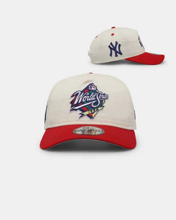 New Era New York Yankees '1990s World Series Through The Decades' 1998 World Series Golfer Snapback Chrome White