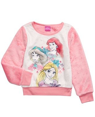 Little Girls Princesses Sweatshirt