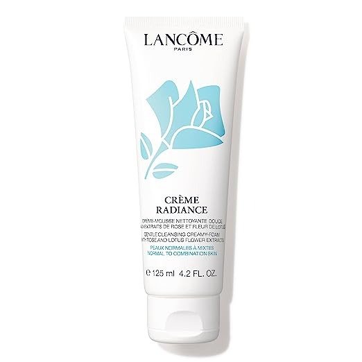 ​ Creme Radiance Cream-to-Foam Face Cleanser - Gently Cleanses Skin & Removes Makeup - With Rose & Lotus Flower Extract - 4.2 Fl Oz