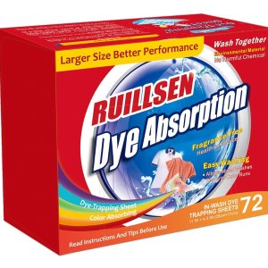 RUILLSEN Dye Trapping Sheet Grabber Stain Remover Sheets for Laundry