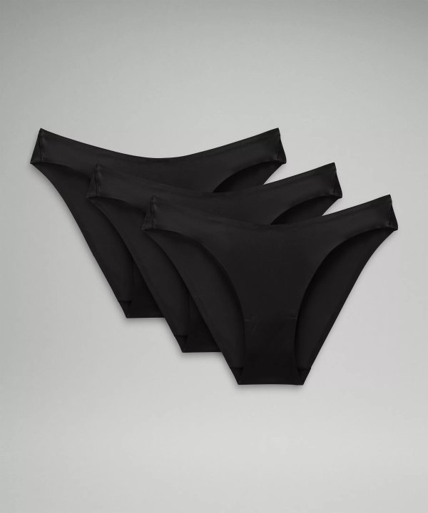 Wundermost Ultra-Soft Nulu Mid-Rise Bikini Underwear 3 Pack