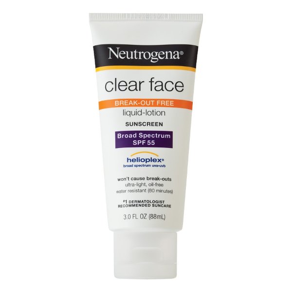 Clear Face Liquid-Lotion Sunscreen SPF 55