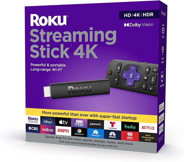 Roku Streaming Stick 4K 2021 智能电视棒