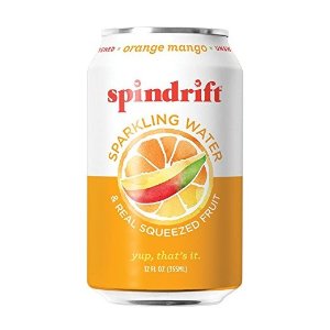 Ending Soon:Orange Mango Sparkling Water, 12-Fluid-Ounce Cans, Pack of 24