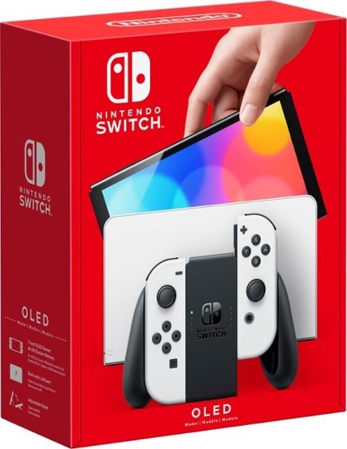 Nintendo Switch OLED 黑白 配色 Geek Squad 翻新