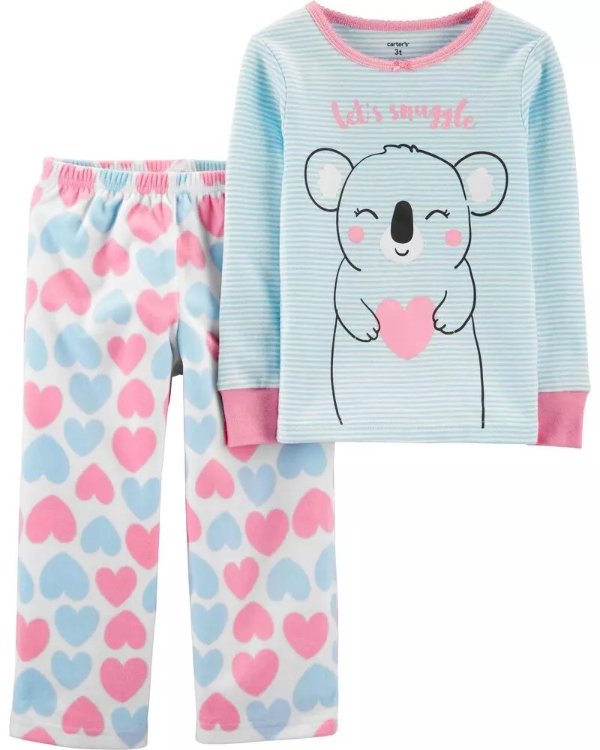 2-Piece Koala Snug Fit Cotton & Fleece PJs2-Piece Koala Snug Fit Cotton & Fleece PJs
