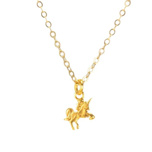 mini unicorn necklace