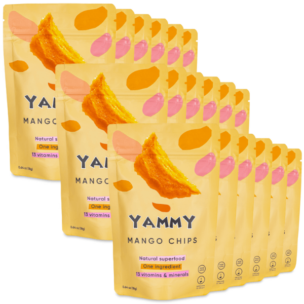 Yammy Dried Mango Chips 1 Ingredient Snack 18g*18bags