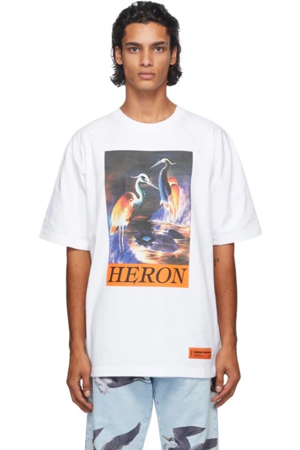 White Heron Times T-Shirt