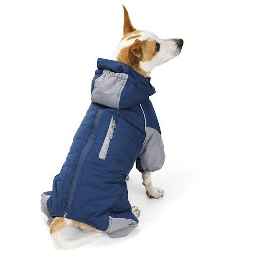 Reddy PrimaLoft Superior Insulation Navy Dog Snowsuit, XX-Small | Petco