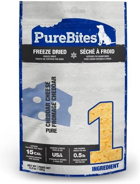 PureBites Cheddar Cheese Freeze-Dried Raw Dog Treats