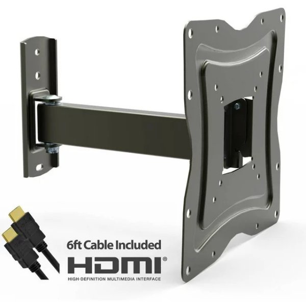 DuraPro Full-Motion Wall Mount for 10"- 50" TVs