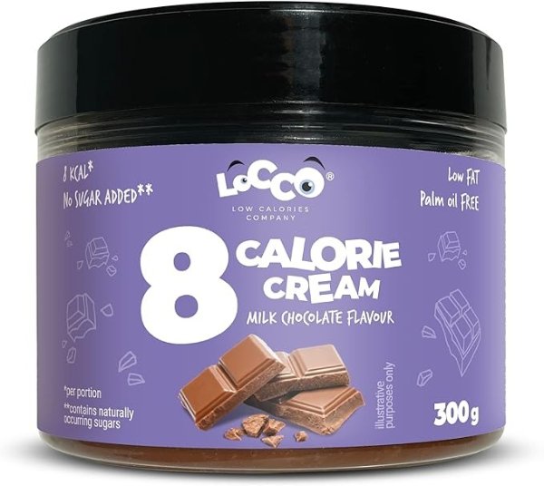 LOCCO 8 卡路里 牛奶巧克力涂抹酱 