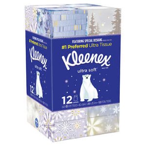预告：Kleenex 超柔面巾纸，3层85张，12盒