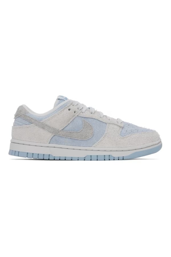 Blue & Gray Dunk Low Sneakers