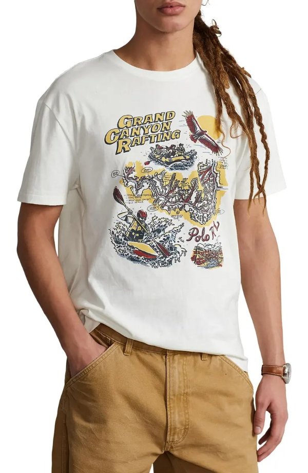 Classic Fit Grand Canyon Rafting Graphic Tee