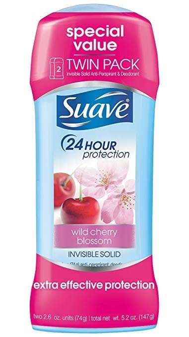 Suave Antiperspirant Deodorant Wild Cherry Blossom Twin Pack