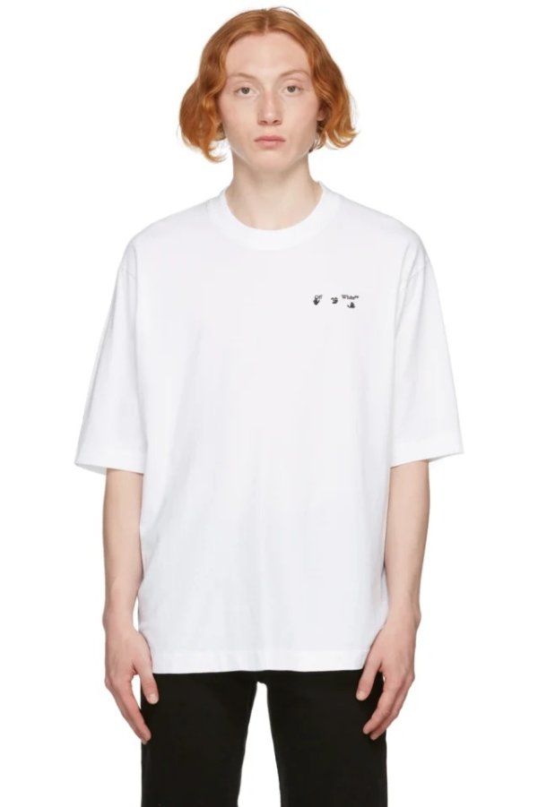 White Logo Skate T-Shirt
