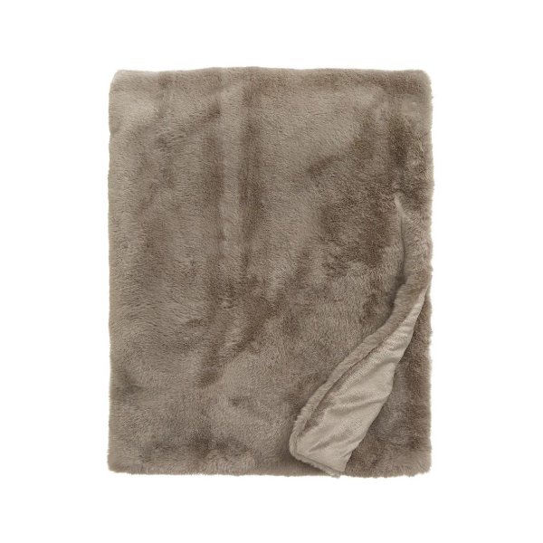 Recycled Faux Fur Throw Blanket
