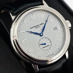 Last Day: RAYMOND WEIL Maestro Automatic Small Seconds Leather Men's Watch No. 2838-STC-00308