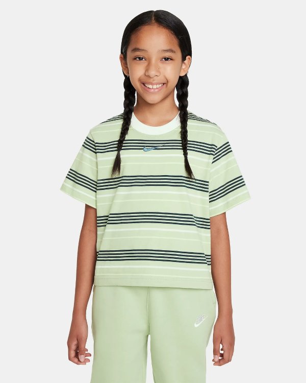 Sportswear Essentials+ Big Kids' (Girls') Boxy T-Shirt..com