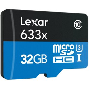 Lexar microSDHC UHS-I 633X 32GB High-Performance Memory Card