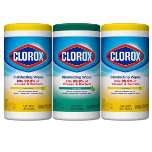 Clorox 超值装消毒湿巾 3罐共225张